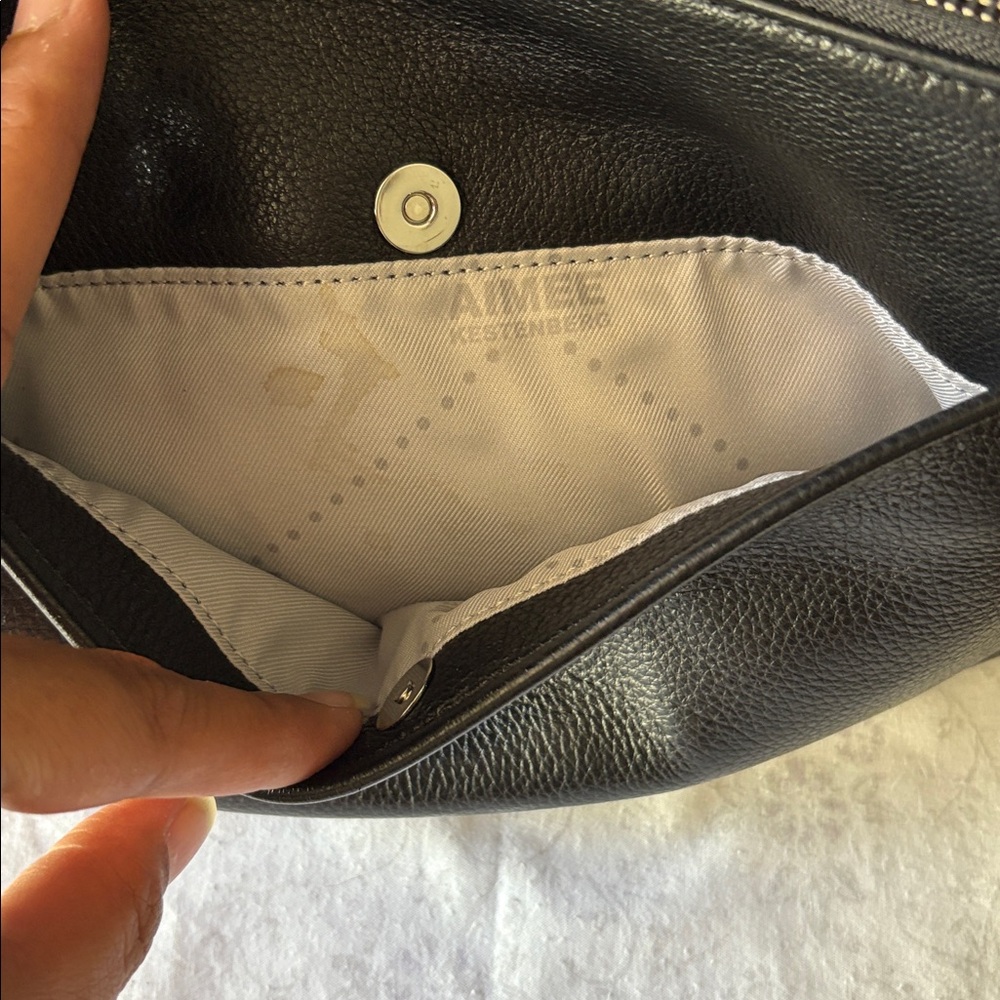Aimee Kestenberg Black Whipstitch Crossbody Bag - Picture 6 of 9